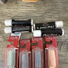Vintage Colgate Twin Action Toothbrushes Lot 4 And Vintage Chapstick  4  Props