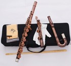 Professional Bass Flute C Key Red Antique Italian Pads Newest With Case