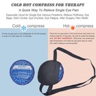 Cooling Eye Patches For Puffy Eyes  Pure Silk Ice One Size  Black-new
