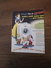 Snow White   Dwarfs  Bendix  Washer  Adv Sign 1952   Snow White Flour Bag 1940s 