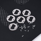 Stainless Steel Bottle Opener Inserts Kit With Screws For Diy Resin Mould