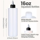 Irenare 30-pack 16oz Squeeze Bottles For Sauces  Bbq  Crafts