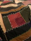 Antique Crazy Quilt  Topper Twin Size 70   x96   