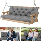 3-seater Outdoor Swing Cushion - Thick 5  Replacement 48inchx40inch Dark Grey