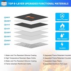 Upgraded 5200  f Fireproof Document Bag With Heat Insulated  Water Fire Proof    