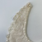 Vintage Antique Handmade Tuck Quilted Baby Bibs Doll Bib Lace Lovely Embroidery