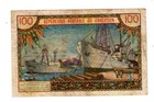 Cameroon Central Bank Banknote 100 Francs Nd 1962 P10 Ahidjo Good Condition 