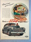 Ford Motor Car Co   there Is A Ford In Your Future   Vintage Print Ad 1946
