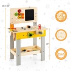 Wooden Tool Bench Workbench Toy Play For Kids W tools Set For Toddlers Ages 3  