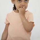 925 Sterling Silver 5  Cute Heart Bracelet For Babies   Toddlers