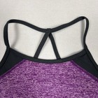 Zella Girls Sports Bra Purple Black Strappy Back Youth Large L 10 12 Yoga Top