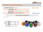 Pl1603g Ati 16mm 5 8  Green 12v Led Signal Indicator Pilot Dash Light Hot Rod