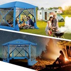 12 x12  Pop Up Gazebo Screen Tent Starry Sky Sunshade Screen House For Camping