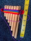 7  Wood Pan Flute 13-pipe Cane Bamboo Zampona Woodwind Native Musical Instrument