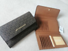 Michael Kors Travel Trifold Wallet Wristlet Women Wallet Purse