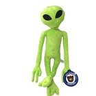 19 5-inch Alien Plush Lime Green Eyes Glow In The Dark Plush Toy- Alien Stuffed 