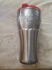 Coke Coca Cola Insulated Metal Hot Cold Drink Travel Cup Mug 7    H X 3 75    W