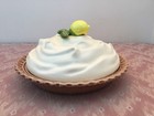 Vintage Lemon Meringue Pie Keeper 11  Ceramic Pie Saver So Cute For Your Table
