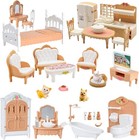 36pcs Dollhouse Furniture Set miniature 1 12 Scale Dolls House Accessories With