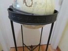 Vintage Replogle World Globe With  Art Iron Metal Stand W stars 1970 s 35 50   t