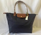 New Longchamp Le Pliage Tote Bag Travel Bag Nylon Handbag Blue Large Us Stock