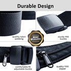Travel Security Belt Hidden Money Pouch Wallet Pocket Waist Belt Safe Non-metal 