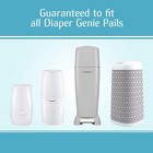 Pail White  Odor-controlling Infant Diaper Disposal System  One Pail refill