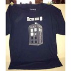 Bbc Tv Dr  Who Tardis T Shirt Xl Graphic Tee Official Tag Navy   White