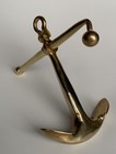 Vintage Brass Boat Anchor Paperweight  6     Excellent Condition