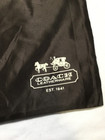 Coach Dust Bag Drawstring Brown Satin Est 1941 Purse Handbag Storage Pouch