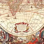 Antique World Map Print  Vintage Wall Art  Old Maps  Old Map