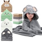 12 Pcs Baby Bath Towels Set - Hooded Towels   Washcloths  Ultra Absorbent Gift F