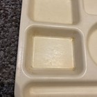 Vintage Lot Of 4 Arrowhead Divided Cafeteria School Lunch Trays Tan Melamine Usa