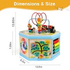 Wooden Activity Cube 9-in-1 Montessori Toys For 1  Year Old Boys Girls Medium