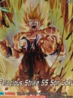 Ss Son Goku Ferocious Strike History Promo Card Super Dbs Z Dbz Heroes Rare Nm