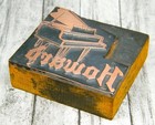 Howard Piano Company - Cincinnati  Ohio - Letterpress Printer s Block  Rarity