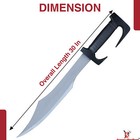 Authentic Spartan Sword Replica - Carbon Steel Blade With Pu Leather Scabbard