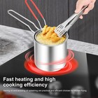 Stainless Steel Fryer Pot With Basket For Chicken  Fries   Kitchen Use