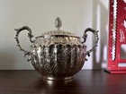 Antique Fratelli Coppini  800 Silver Creamer Sugar Bowl Set Italy 14 16 Ozt