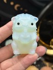 Crystal Carved Hedgehogs W  Apple Chunky Cute Free Ship