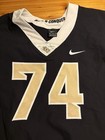 Ucf Knights Game Used Worn Black Nike Football Jersey  74 2xl