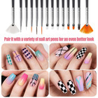Artdone 32pcs Nail Art Brushes Tools Set Dotting Tools For Gel Polish