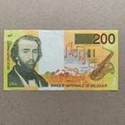 Saxophone Belgium 200 Francs Banknote 1995 Sax Pre Euro World Currency Money