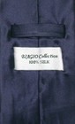 Biagio 100  Silk Solid Navy Blue Color Necktie Handkerchief Mens Neck Tie Set