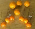 Lot Of 10 Oranges Artificial Faux Fruit Decor