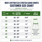 Men s Cotton Flex-stretch Cargo Shorts     Casual  Work  Hiking   Outdoor Utility
