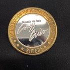 1996 Riviera Casino  Silver   999  Token W brass  Las Vegas  Limited Edition   