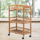 3 Tier Kitchen Serving Cart Bar Food Storage Organizer Rack Home Rolling Trolley