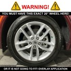 One Single Black Wheel Cover For 2021-2025 Dodge Durango 20  Aluminum Rim 1pc