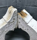 Pair Small Shabby White Wood Chic Gingerbread Porch Brackets Vtg Corbels 968-22b